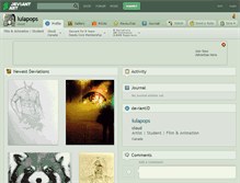 Tablet Screenshot of lulapops.deviantart.com