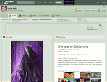 Tablet Screenshot of edarlein.deviantart.com