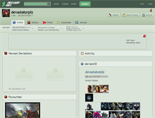 Tablet Screenshot of devastatorplz.deviantart.com