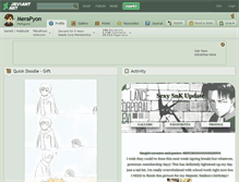 Tablet Screenshot of merapyon.deviantart.com