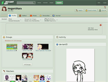Tablet Screenshot of megamimara.deviantart.com