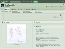 Tablet Screenshot of ninjarabbitliz.deviantart.com