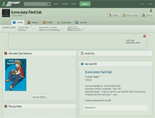 Tablet Screenshot of ilovejoey-fanclub.deviantart.com