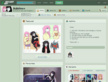 Tablet Screenshot of bubbline.deviantart.com