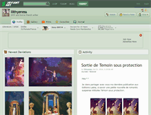 Tablet Screenshot of ilithyeress.deviantart.com