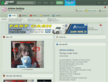 Tablet Screenshot of anime-tomboy.deviantart.com
