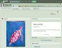 Tablet Screenshot of nibblywolf.deviantart.com