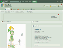 Tablet Screenshot of linkxsaria.deviantart.com