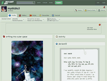 Tablet Screenshot of mysticblu3.deviantart.com