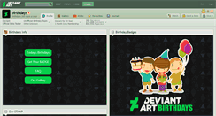 Desktop Screenshot of birthdays.deviantart.com
