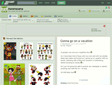 Tablet Screenshot of maramasama.deviantart.com