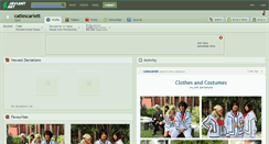 Desktop Screenshot of catiescarlett.deviantart.com