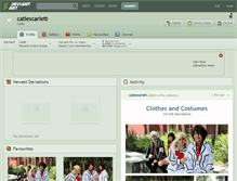 Tablet Screenshot of catiescarlett.deviantart.com
