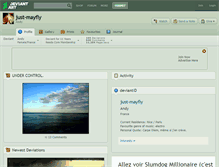 Tablet Screenshot of just-mayfly.deviantart.com