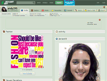 Tablet Screenshot of andy295.deviantart.com