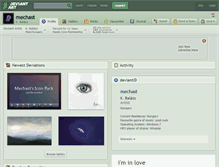 Tablet Screenshot of mechast.deviantart.com