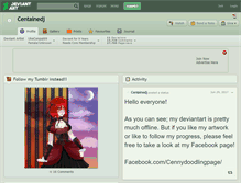 Tablet Screenshot of centainedj.deviantart.com
