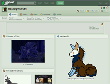 Tablet Screenshot of howlingwolf555.deviantart.com