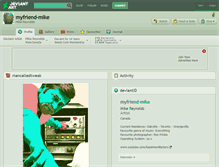 Tablet Screenshot of myfriend-mike.deviantart.com