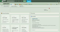 Desktop Screenshot of angelicgoth3.deviantart.com
