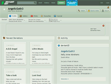 Tablet Screenshot of angelicgoth3.deviantart.com