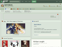 Tablet Screenshot of kami-bakura.deviantart.com
