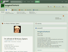Tablet Screenshot of meagainsttheworld.deviantart.com