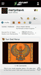 Mobile Screenshot of merlynhawk.deviantart.com