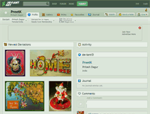 Tablet Screenshot of preetk.deviantart.com