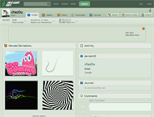 Tablet Screenshot of chaz0u.deviantart.com