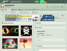 Tablet Screenshot of alanjmaranho.deviantart.com