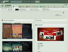 Tablet Screenshot of jlow00.deviantart.com