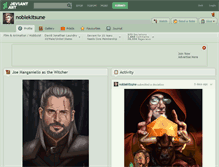 Tablet Screenshot of noblekitsune.deviantart.com