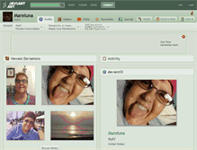 Tablet Screenshot of mareluna.deviantart.com