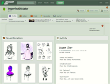 Tablet Screenshot of imperfectdictator.deviantart.com