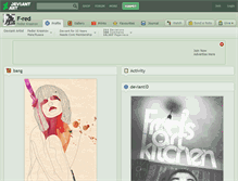 Tablet Screenshot of f-red.deviantart.com