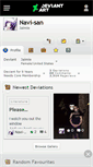 Mobile Screenshot of navi-san.deviantart.com