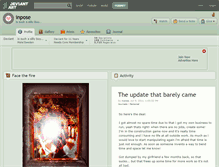 Tablet Screenshot of inpose.deviantart.com