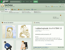 Tablet Screenshot of katuthekat.deviantart.com