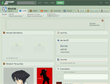 Tablet Screenshot of kiwi-kt.deviantart.com