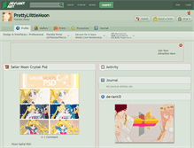 Tablet Screenshot of prettyliittlemoon.deviantart.com