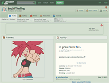 Tablet Screenshot of boyofftheting.deviantart.com