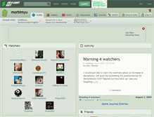 Tablet Screenshot of morbimyu.deviantart.com