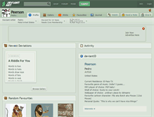 Tablet Screenshot of peerson.deviantart.com