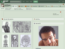 Tablet Screenshot of kellisson.deviantart.com