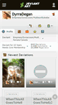 Mobile Screenshot of dyrradegan.deviantart.com