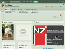 Tablet Screenshot of dyrradegan.deviantart.com