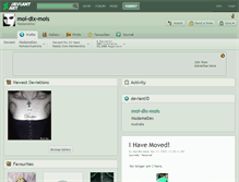 Tablet Screenshot of moi-dix-mois.deviantart.com
