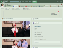 Tablet Screenshot of darkhause.deviantart.com