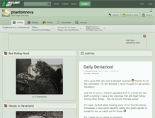 Tablet Screenshot of phantomnova.deviantart.com